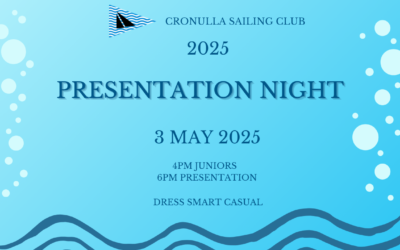 Presentation Night – 3rd May